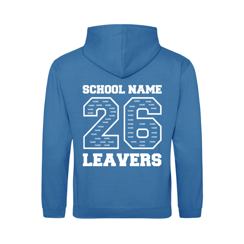 Two-Tone Contrast Colours Leavers Hoodie
