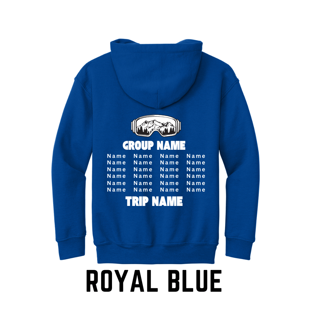 Ski Trip Hoodies for High Schools, Universities and Clubs