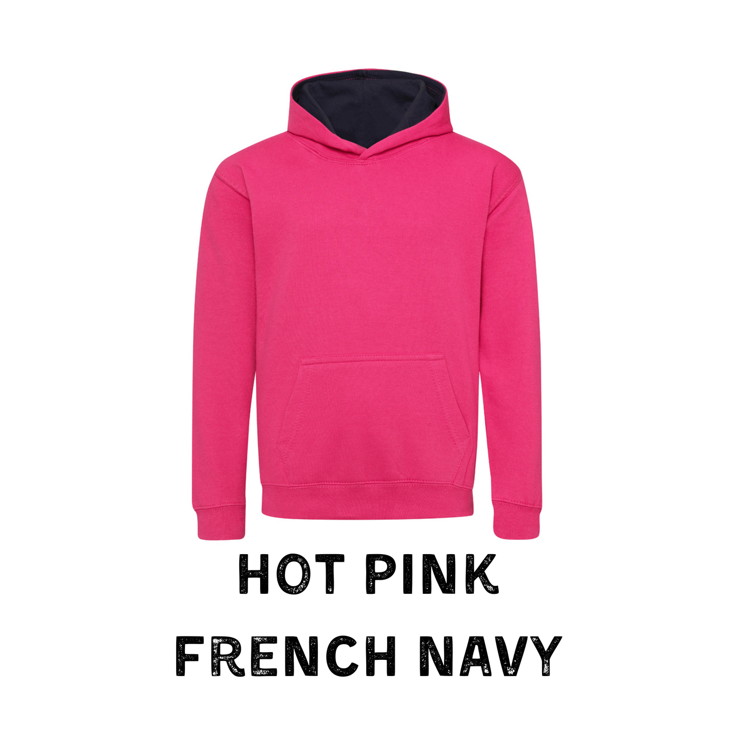 Two-Tone Contrast Colours Leavers Hoodie