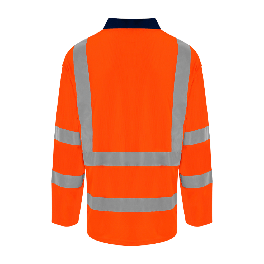 PRO RTX High Visibility Workwear Long Sleeve Polo RX715