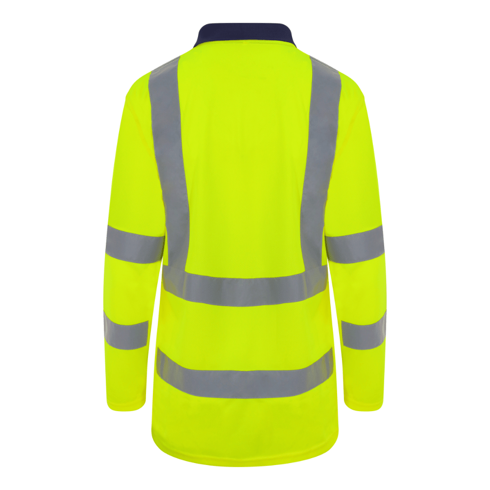 PRO RTX High Visibility Workwear Long Sleeve Polo RX715