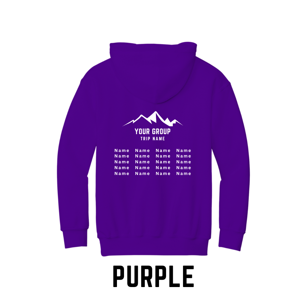 Ski Trip Hoodies for High Schools, Universities and Clubs