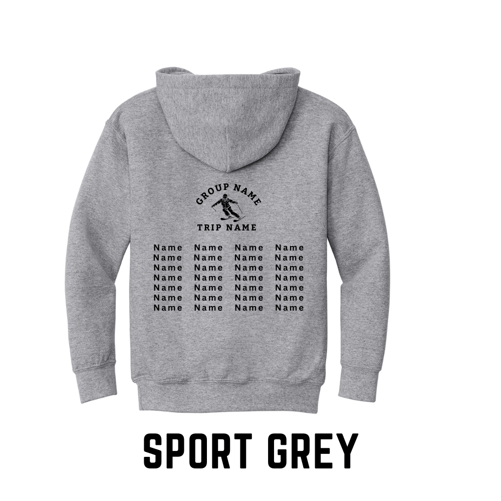 Ski Trip Hoodies for High Schools, Universities and Clubs