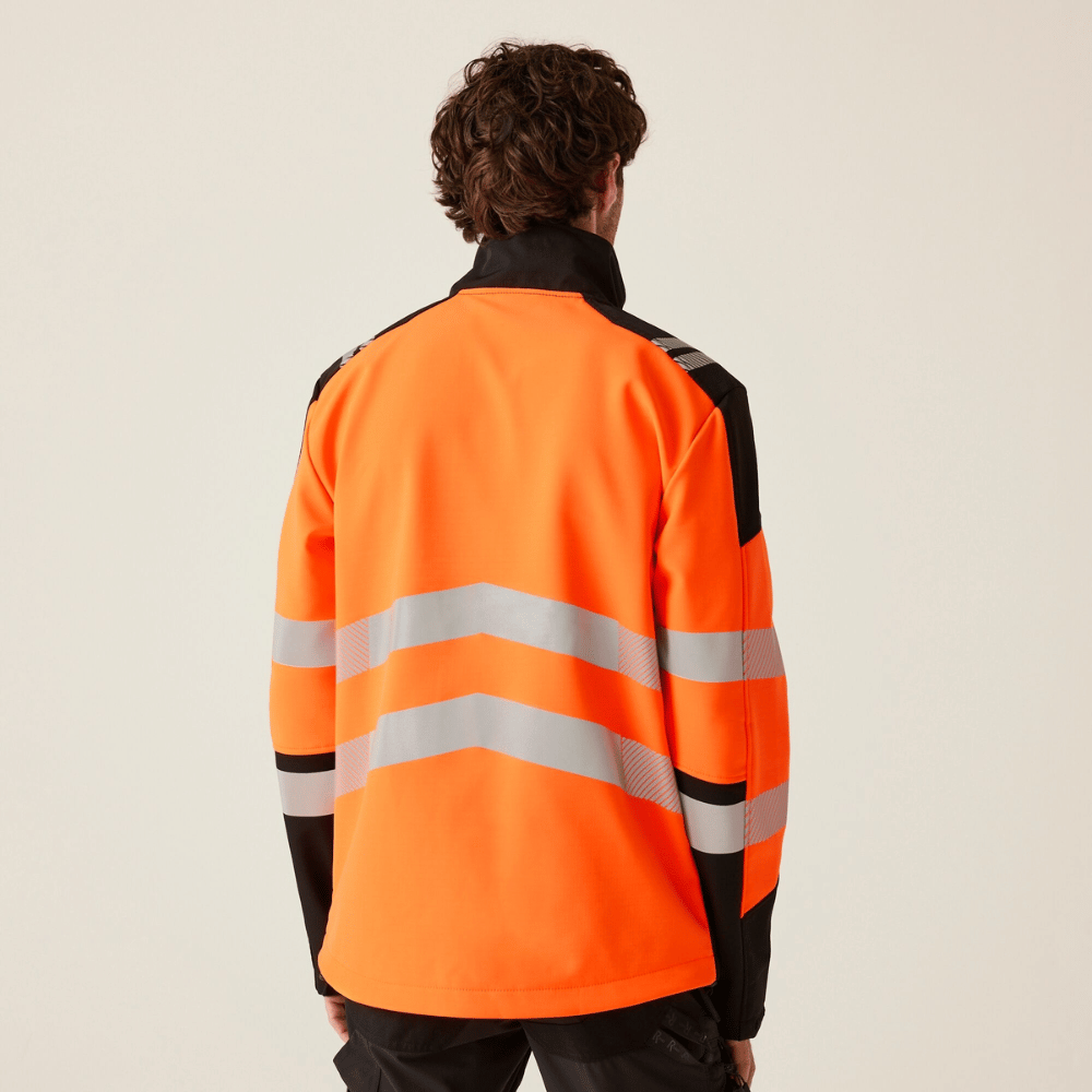Regatta Men's Hi-Vis X PRO 3 Layer Softshell Jacket - Class 2 - TRA760