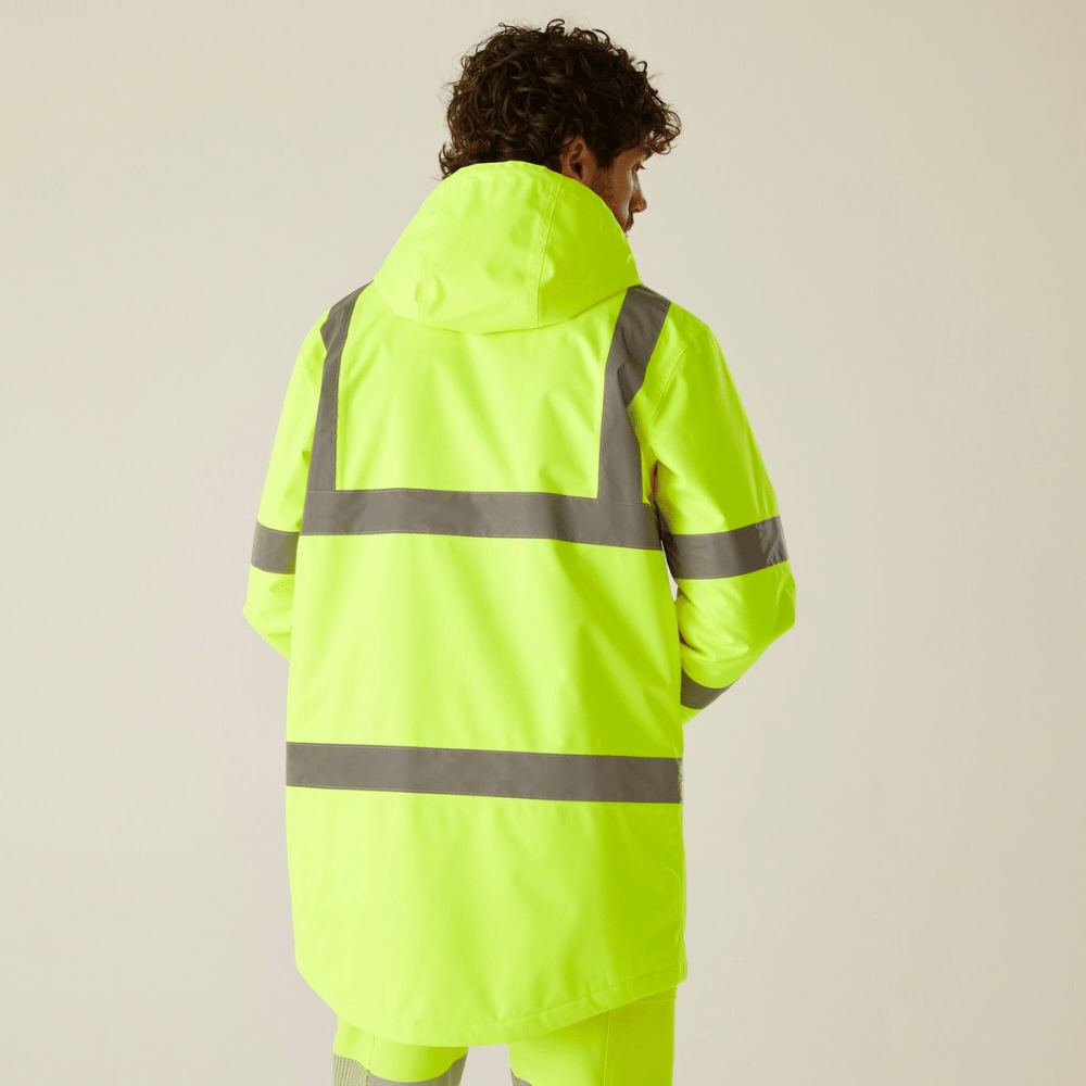 Regatta Men's Hi-Vis Pro Contract Dover Parka Jacket TRW600