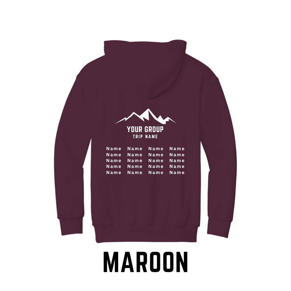 Ski Trip Hoodies for High Schools, Universities and Clubs