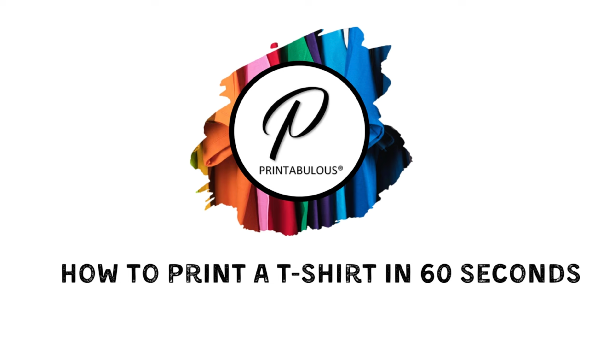 Load video: How to print a t-shirt, leavers hoodie or any garment in 60 seconds.  Showing printing, curing and pressing process.