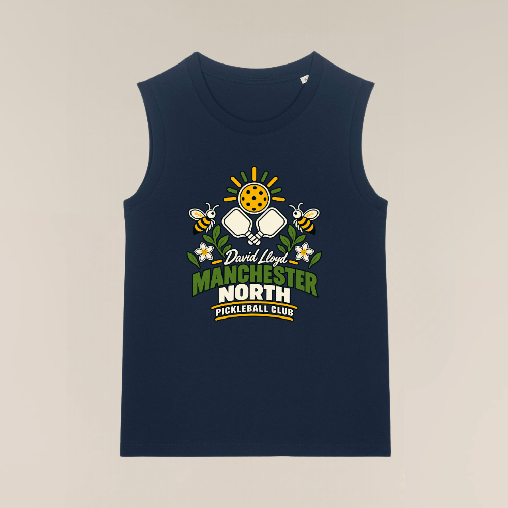 Stella Mia Manchester North Pickleball Club Tank Top in Navy