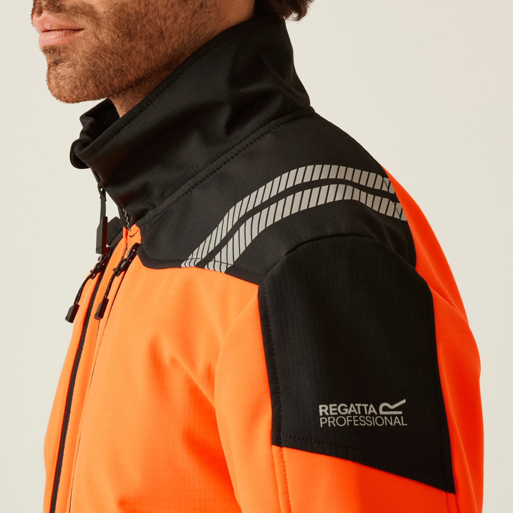 Regatta Men's Hi-Vis X PRO 3 Layer Softshell Jacket - Class 2 - TRA760