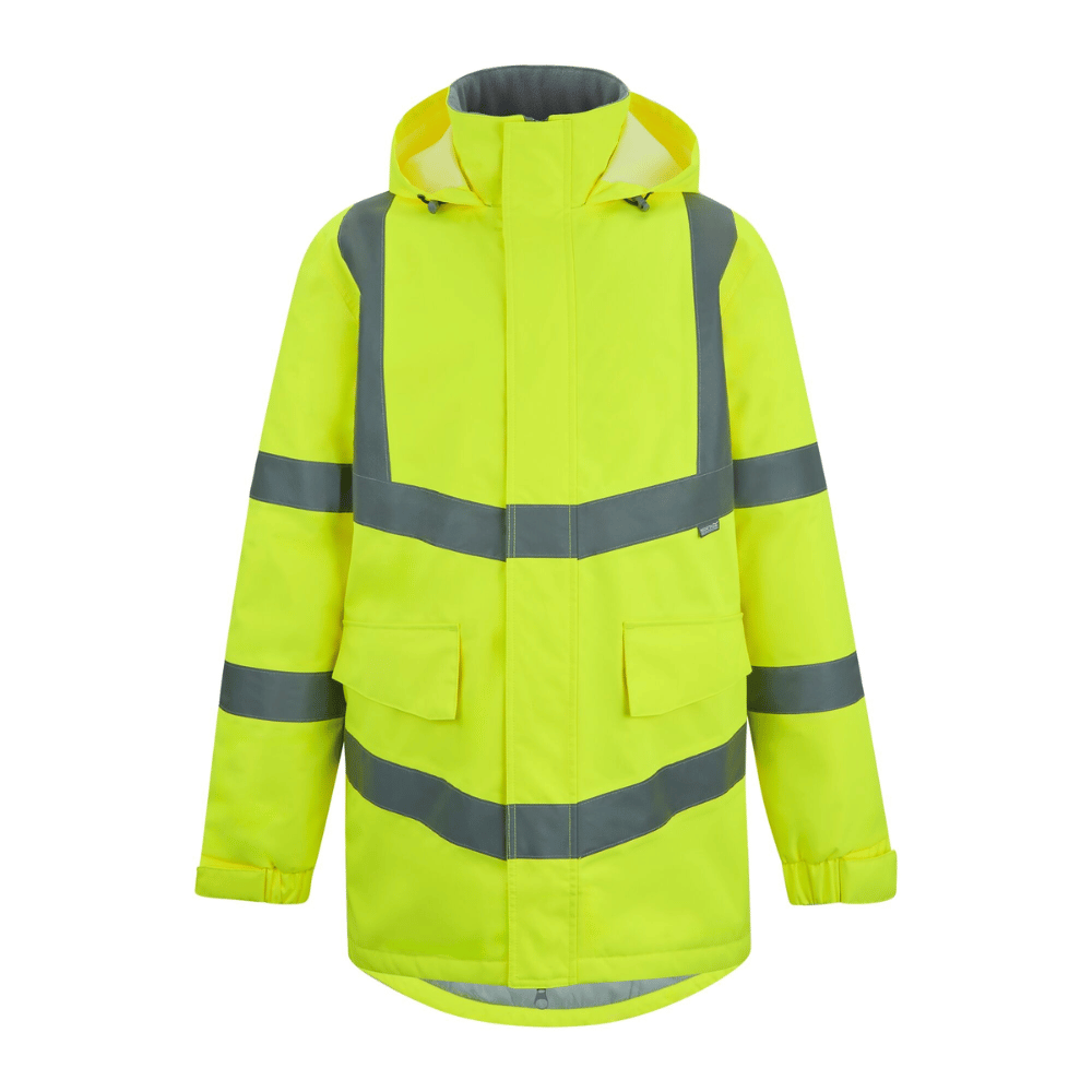 Regatta Men's Hi-Vis Pro Contract Dover Parka Jacket TRW600