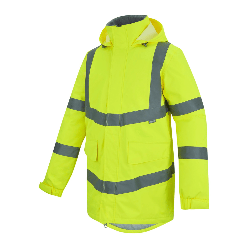 Regatta Men's Hi-Vis Pro Contract Dover Parka Jacket TRW600