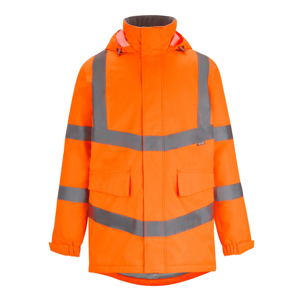 Regatta Men's Hi-Vis Pro Contract Dover Parka Jacket TRW600