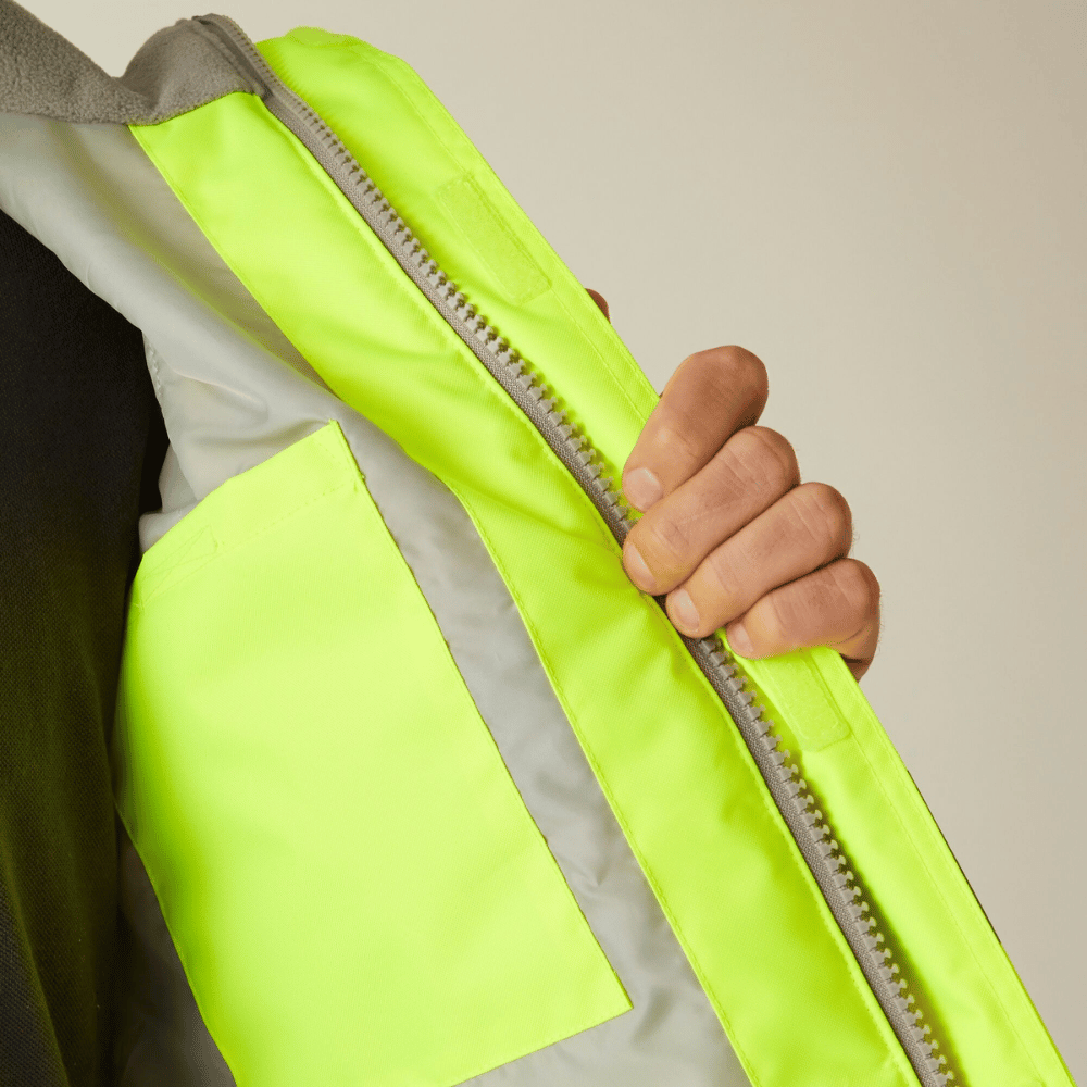 Regatta Men's Hi-Vis Pro Contract Dover Parka Jacket TRW600