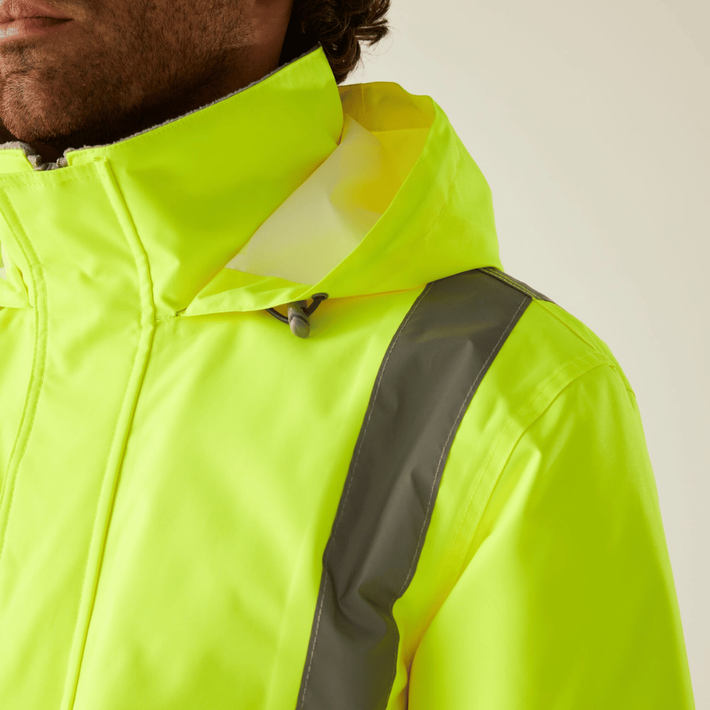 Regatta Men's Hi-Vis Pro Contract Dover Parka Jacket TRW600